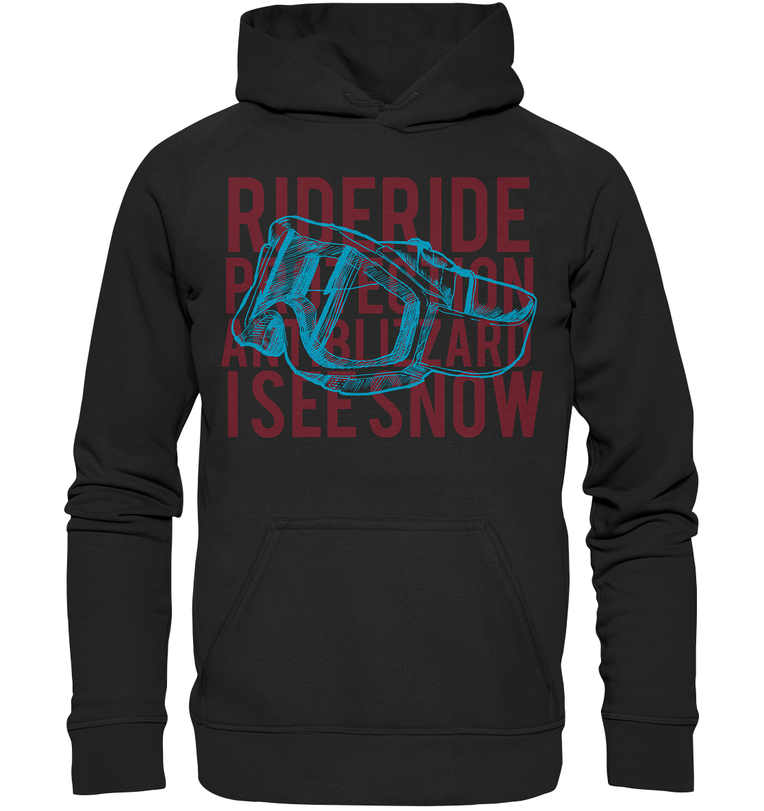 I see snow - Snowboarding Unisex Reespray Hoodie