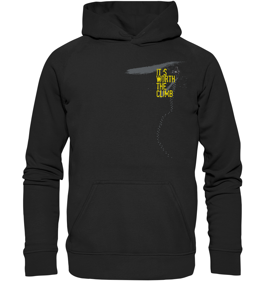 ITS WORTH THE CLIMB  - Unisex Snowboarding Reespray Hoodie