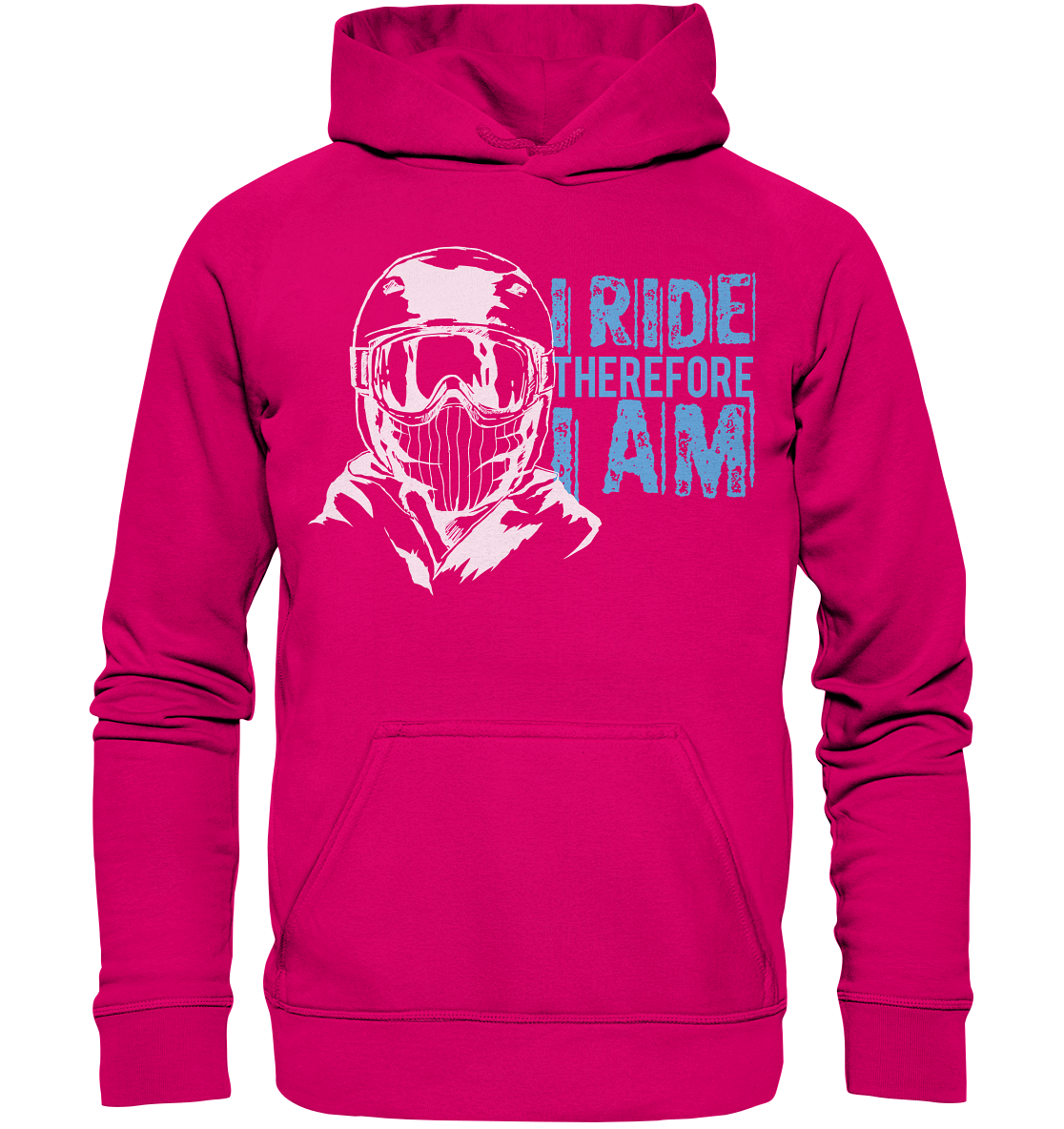 I Ride therefore I am - skiing snowboarding Unisex Reespray Hoodie