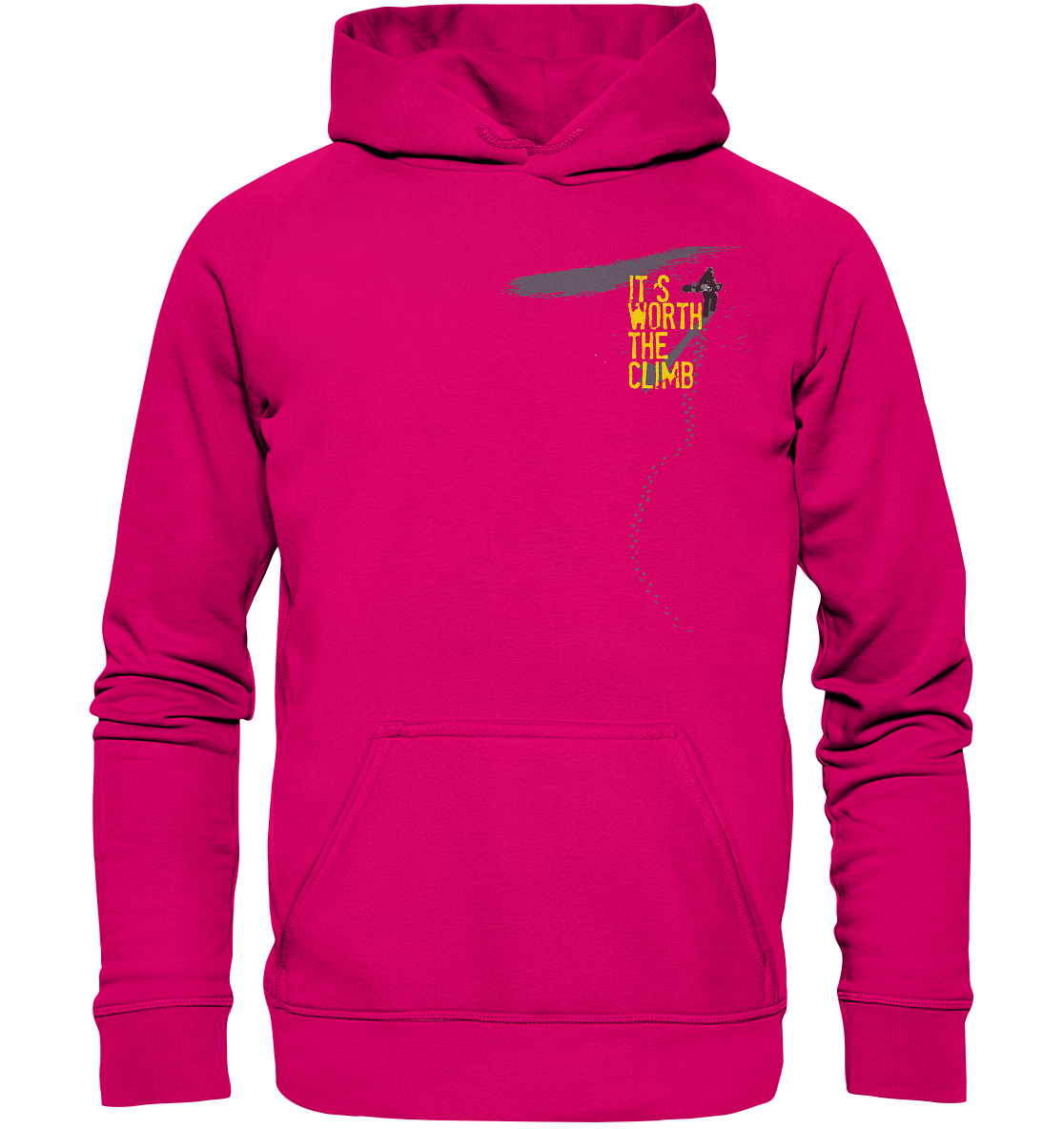 ITS WORTH THE CLIMB  - Unisex Snowboarding Reespray Hoodie