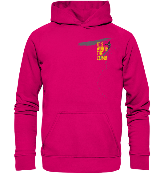 ITS WORTH THE CLIMB  - Unisex Snowboarding Reespray Hoodie