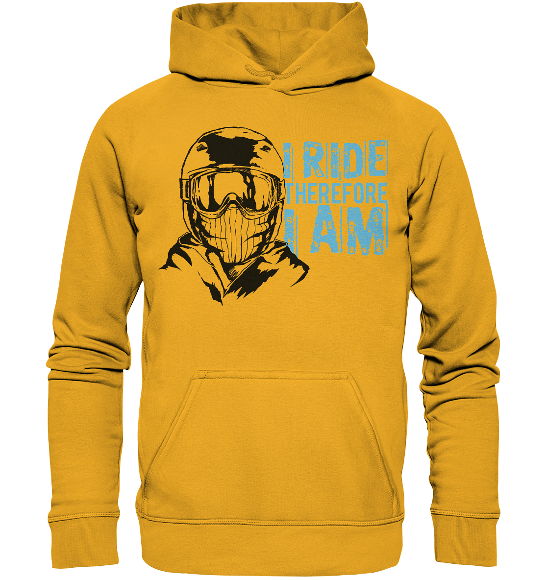 I Ride therefore I am - skiing snowboarding Unisex Reespray Hoodie