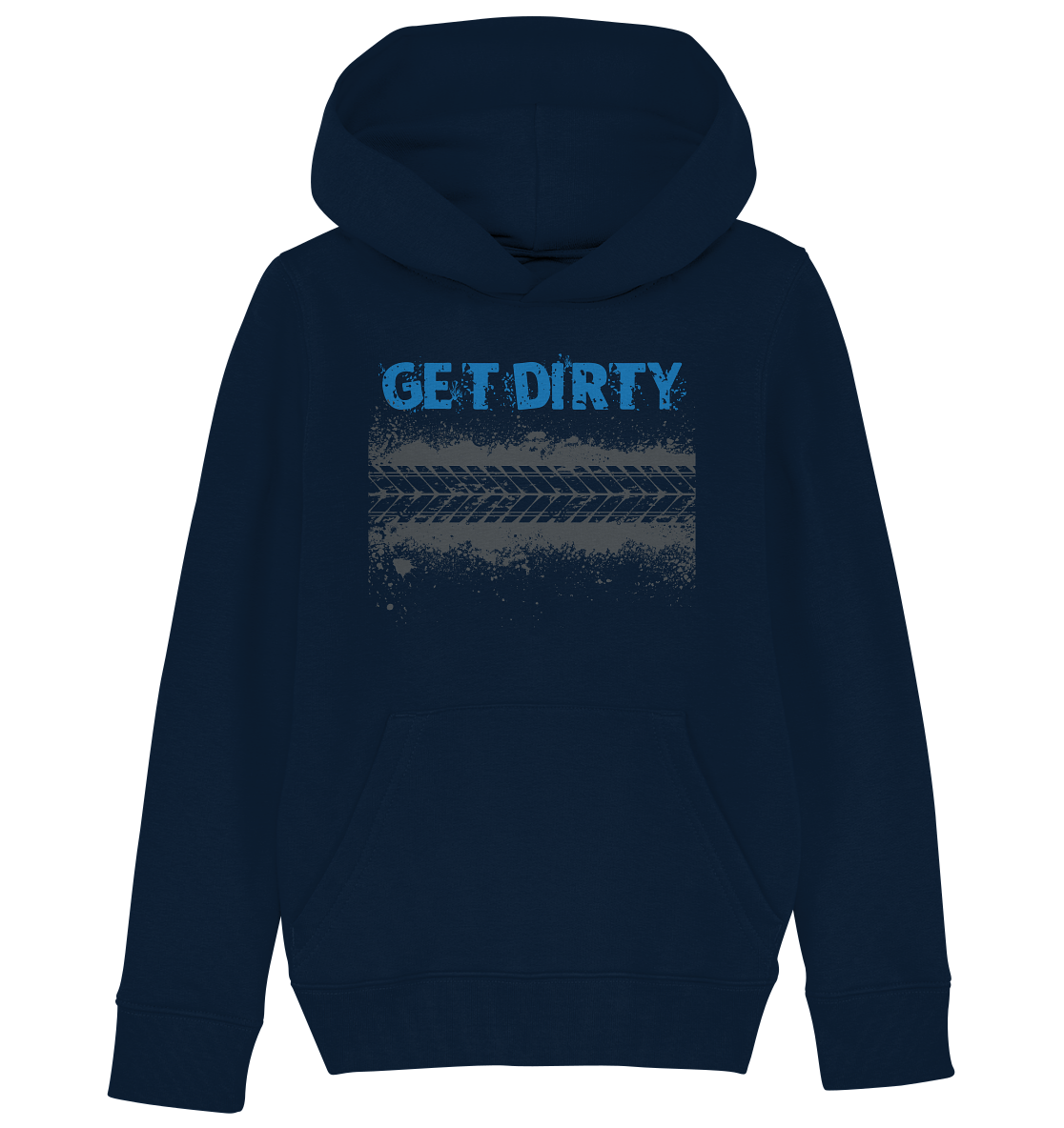 GET DIRTY TYRE - Kids Mountain Biking Organic Reespray Hoodie