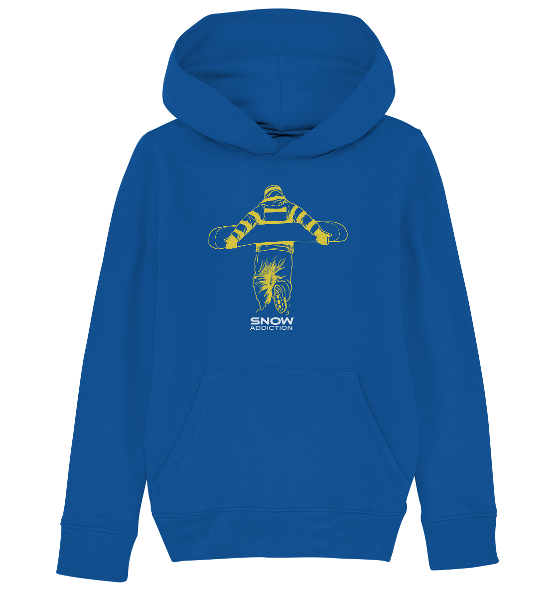 SNOW ADDICTION - Snowboarding Kids Organic Reespray Hoodie