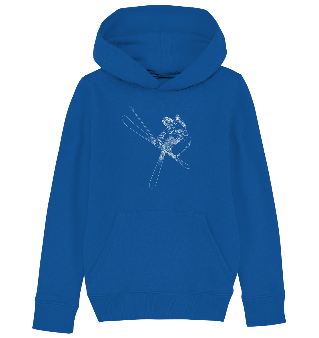 Freestyle SKIER - Skiing   Kids Organic Reespray Hoodie