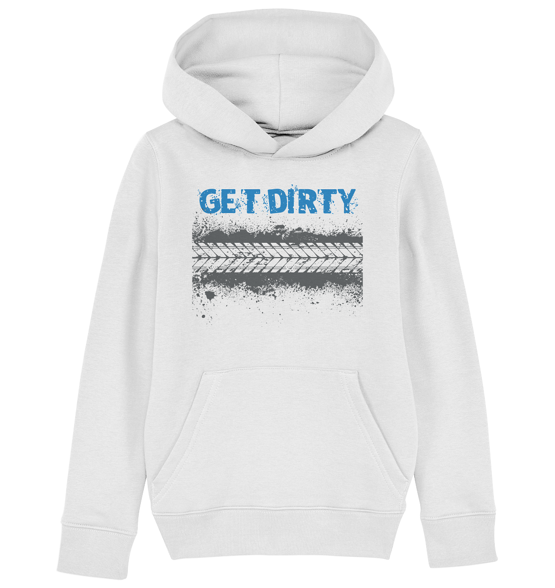 GET DIRTY TYRE - Kids Mountain Biking Organic Reespray Hoodie