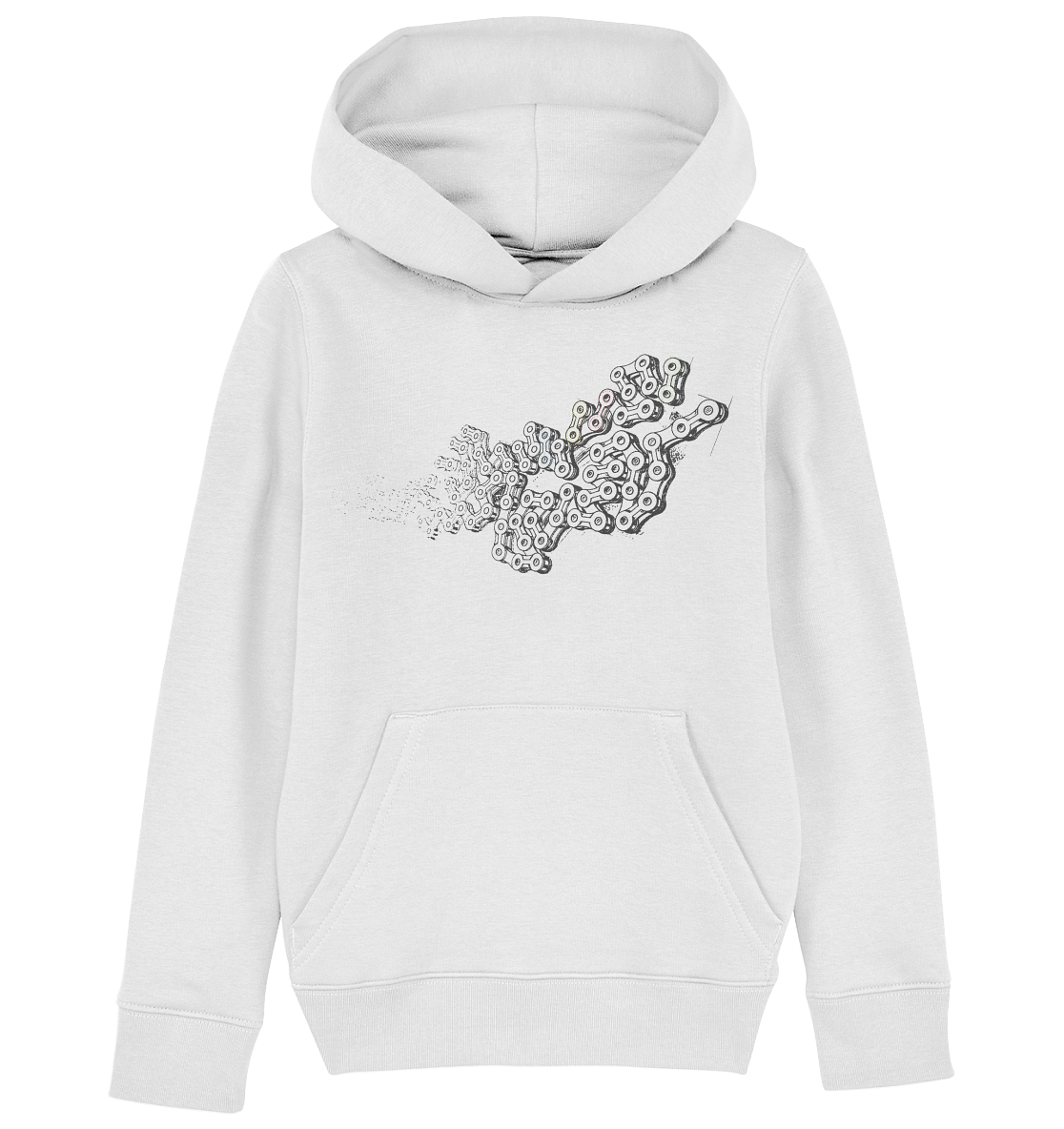 Chain LINKS  - Mountain Biking Kids Organic Reespray Hoodie