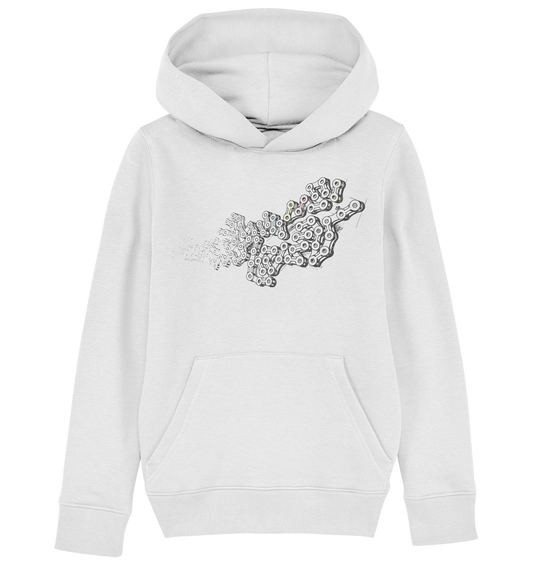 Chain LINKS  - Mountain Biking Kids Organic Reespray Hoodie