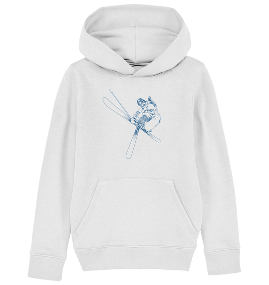 Freestyle SKIER - Skiing   Kids Organic Reespray Hoodie