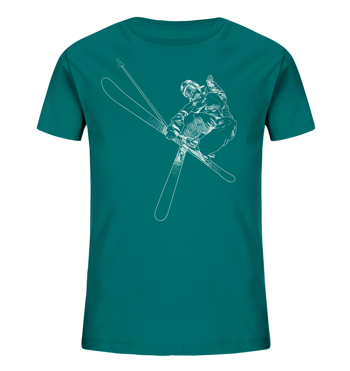 Freestyle SKIER - Skiing Kids Organic Reespray T-Shirt