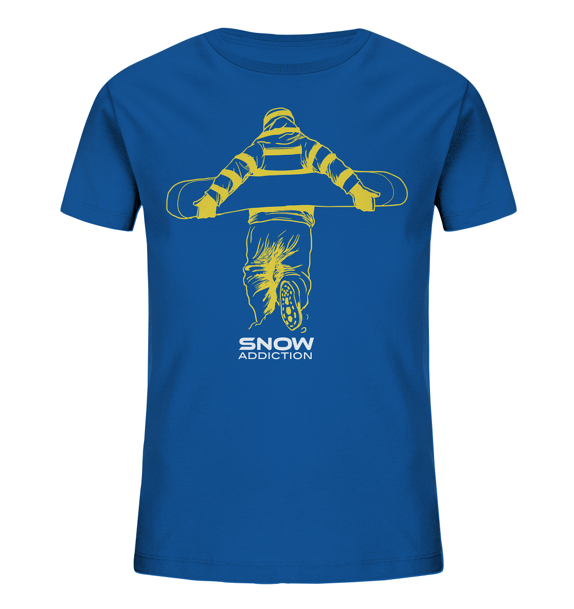 SNOW ADDICTION - Kids Snowboarding Organic Reespray T-Shirt