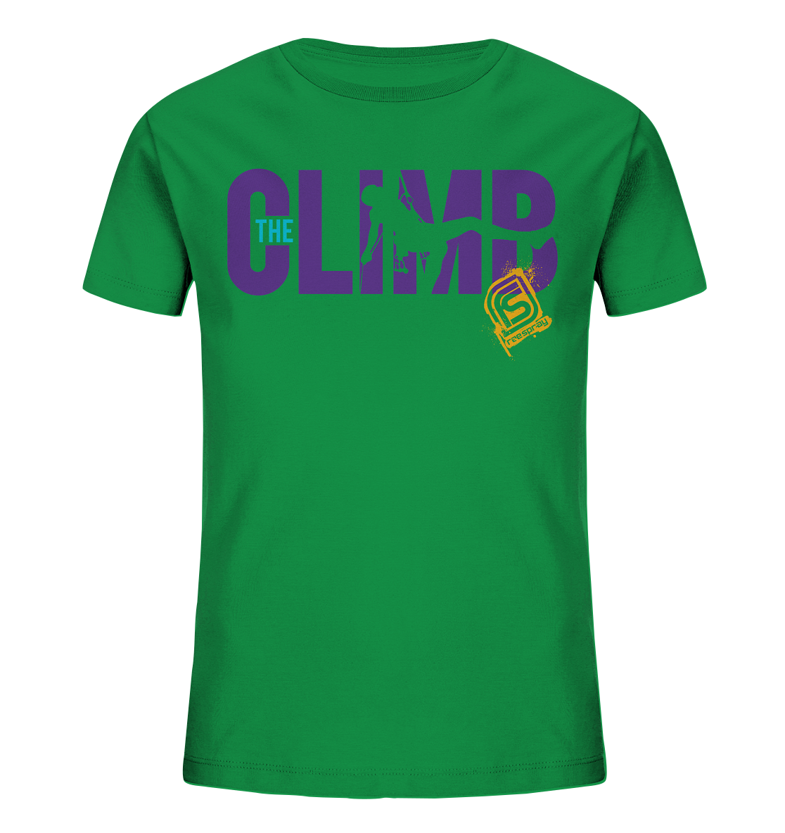 THE CLIMB SILO - Kids Organic Rock-climbing Reespray T-Shirt