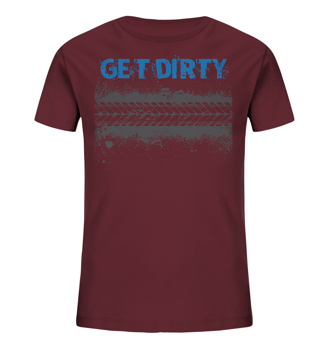 GET DIRTY TYRE - Kids  Mountain Biking Organic Reespray T-Shirt