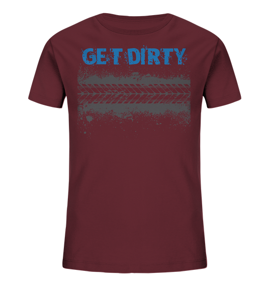 GET DIRTY TYRE - Kids  Mountain Biking Organic Reespray T-Shirt