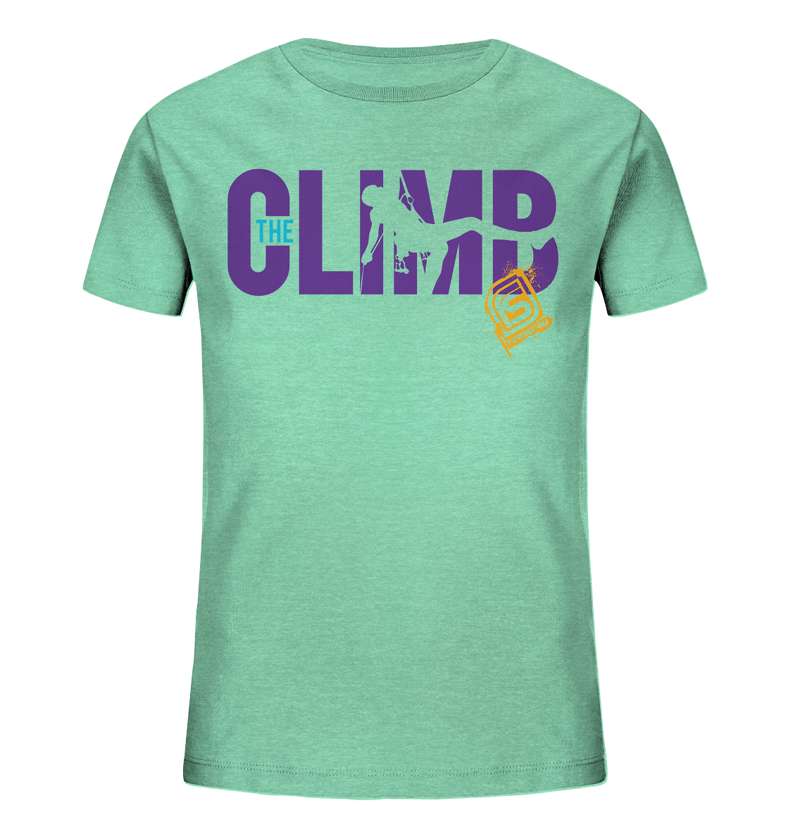 THE CLIMB SILO - Kids Organic Rock-climbing Reespray T-Shirt