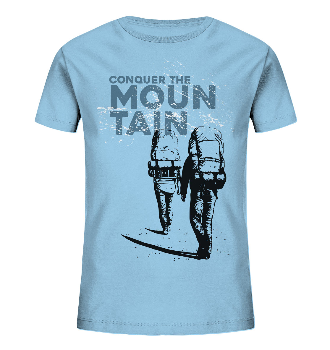 CONQUER THE MOUNTAIN  -  Mountain Sports  Kids Organic Fashion Reespray T-shirt