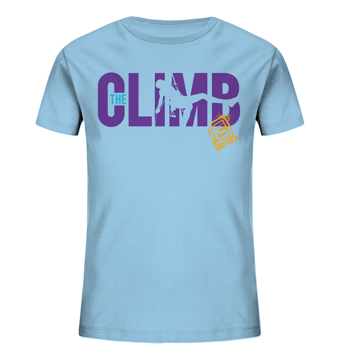 THE CLIMB SILO - Kids Organic Rock-climbing Reespray T-Shirt