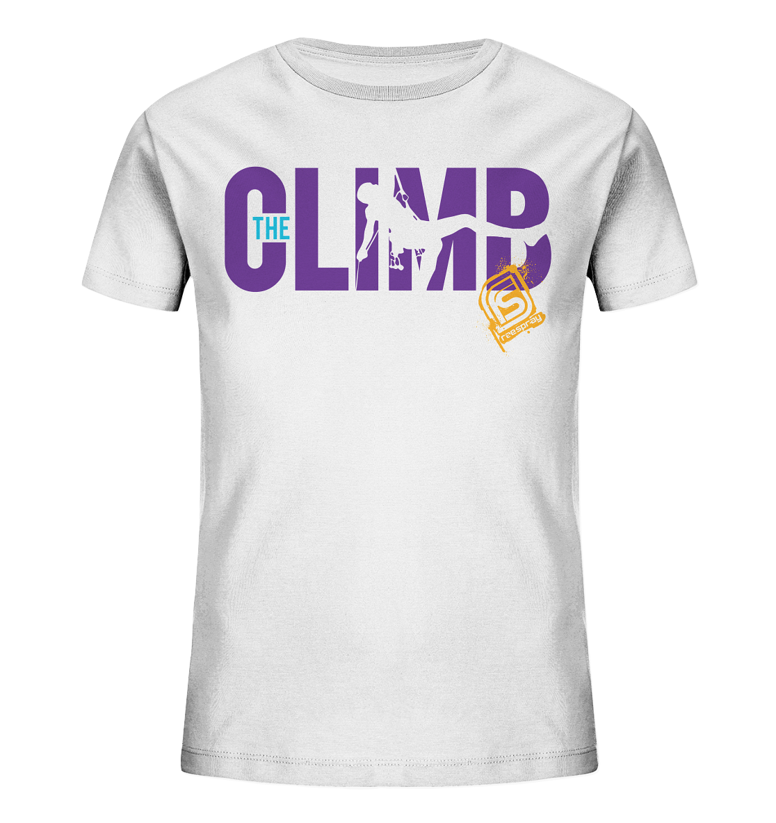 THE CLIMB SILO - Kids Organic Rock-climbing Reespray T-Shirt