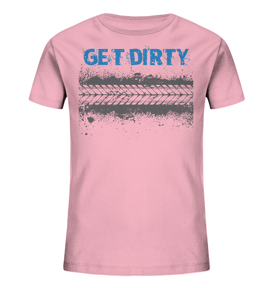 GET DIRTY TYRE - Kids  Mountain Biking Organic Reespray T-Shirt