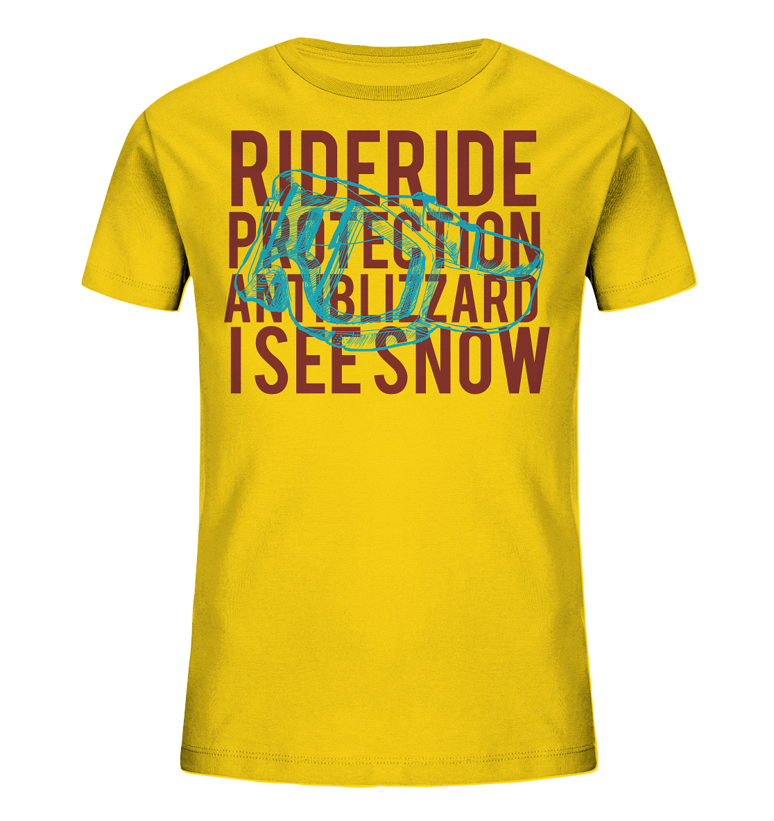 I see snow - Snowboarding Skiing Kids Organic Reespray T-Shirt