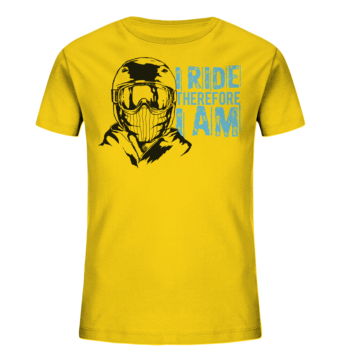 I Ride therefore I am - Kids Organic skiing snowboarding Reespray T-Shirt