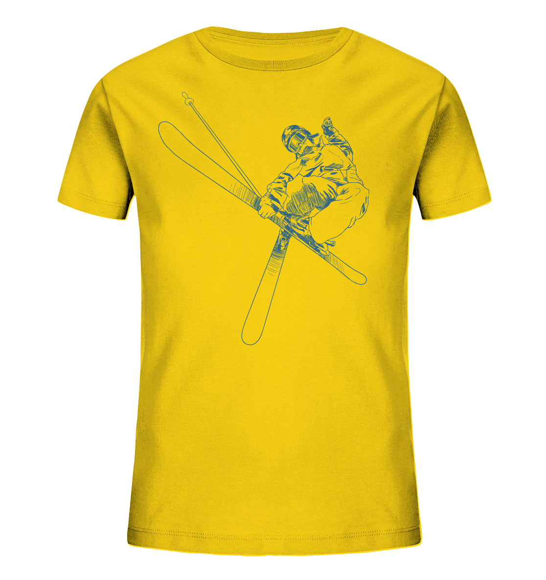 Freestyle SKIER - Skiing Kids Organic Reespray T-Shirt