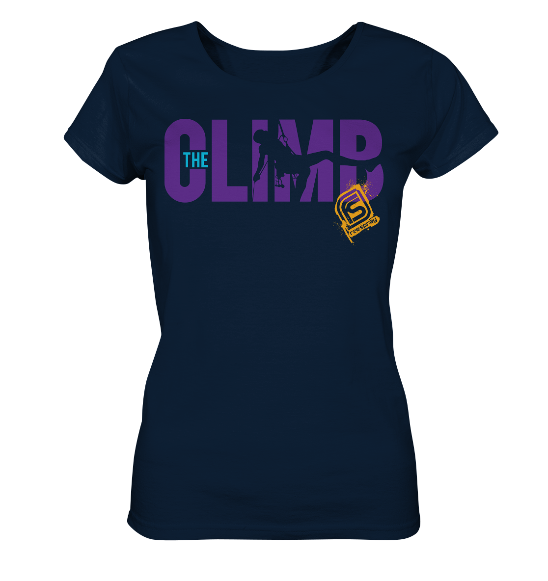 THE CLIMB SILO - Ladies Organic Rock Climbing T-Shirt