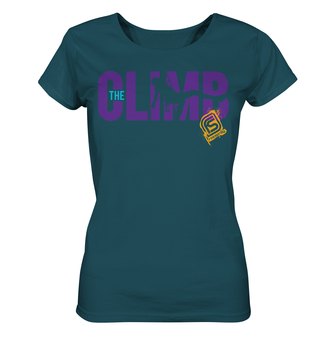 THE CLIMB SILO - Ladies Organic Rock Climbing T-Shirt