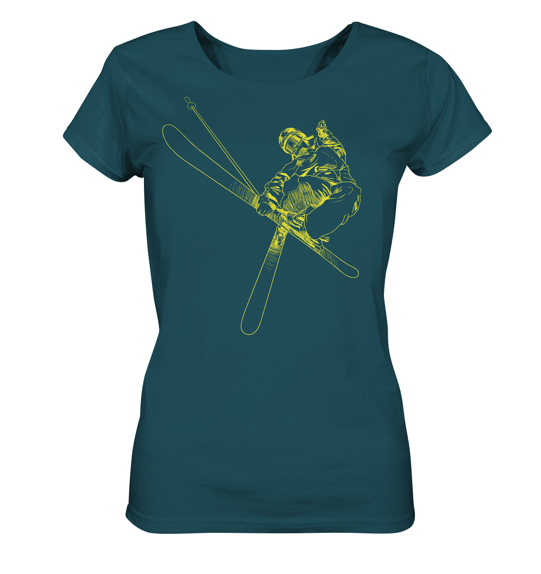 Freestyle SKIER - Skiing Ladies Organic  Reespray T-Shirt