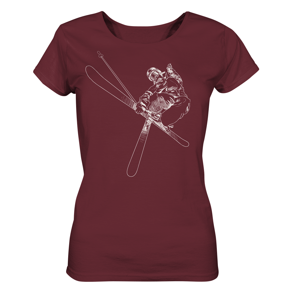 Freestyle SKIER - Skiing Ladies Organic  Reespray T-Shirt