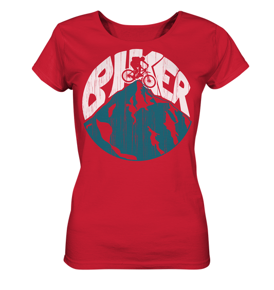 BIKER  - Ladies Mountain biking Organic Reespray T-Shirt