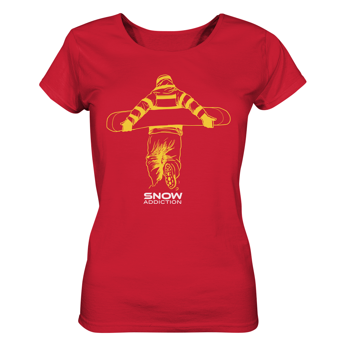 SNOW ADDICTION - Ladies Snowboarding Organic Reespray T-Shirt