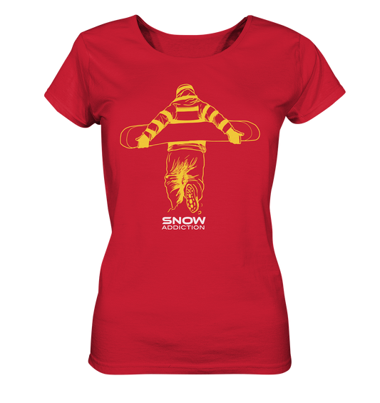 SNOW ADDICTION - Ladies Snowboarding Organic Reespray T-Shirt