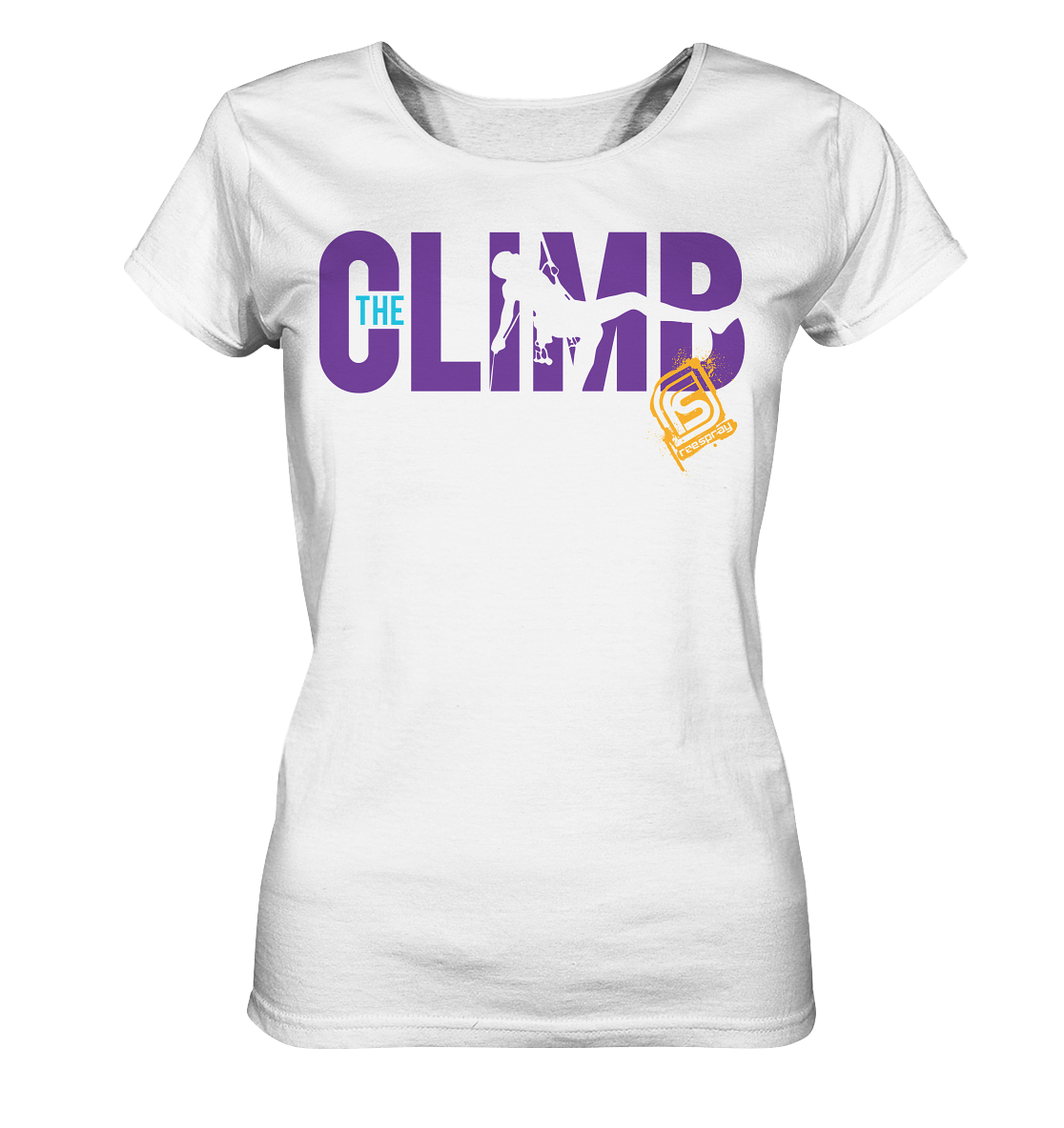 THE CLIMB SILO - Ladies Organic Rock Climbing T-Shirt