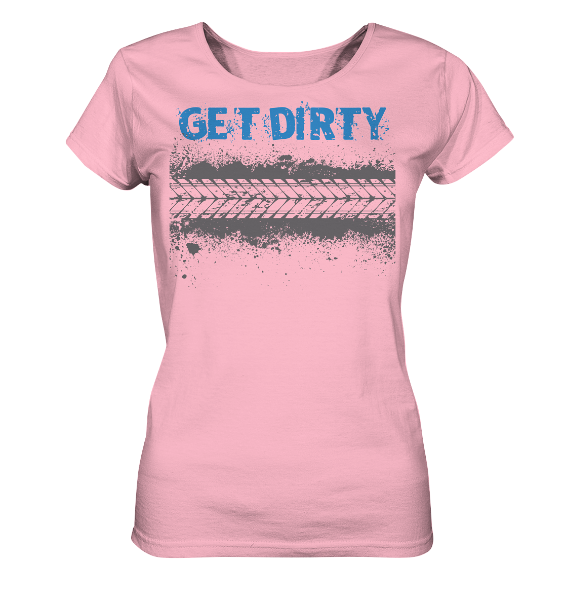 GET DIRTY TYRE - Mountain Biking Ladies Organic  Reespray T-Shirt