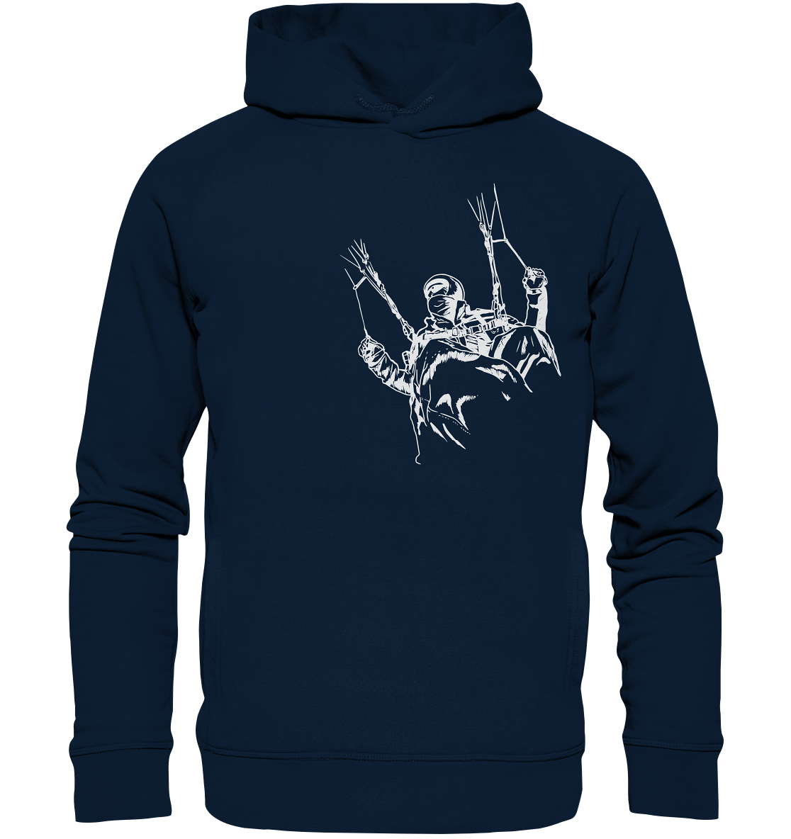 FLYING HIGH - Paragliding Organic Unisex  Fashion Reespray Hoodie