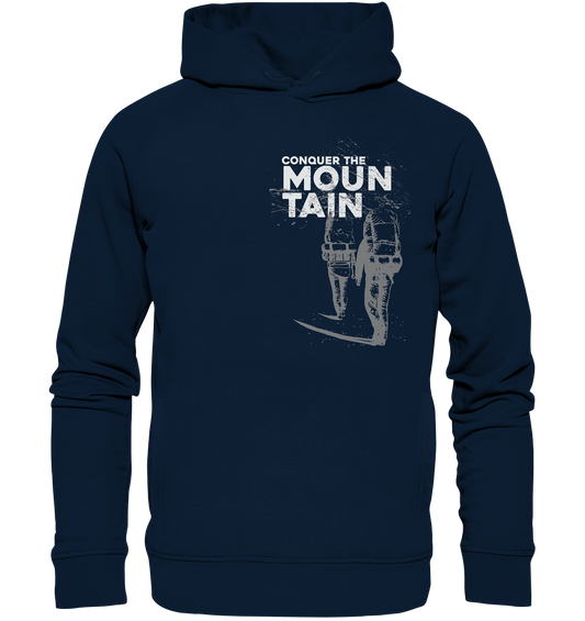 CONQUER THE MOUNTAIN -  Reespray Mountain Sports Organic Fashion Hoodie