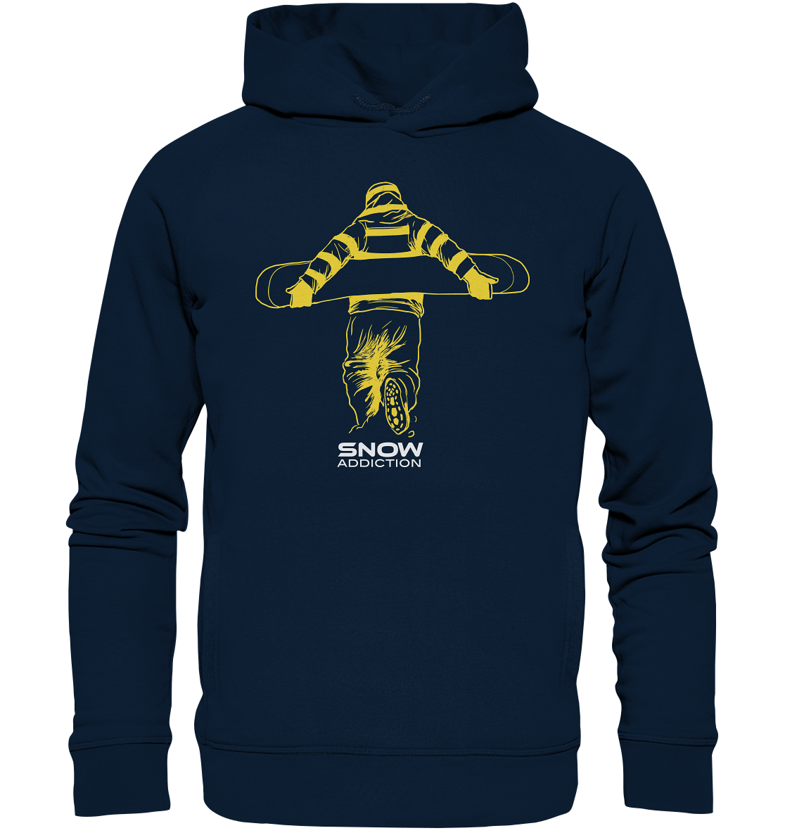 SNOW ADDICTION -Snowboarding Organic Fashion Reespray Hoodie