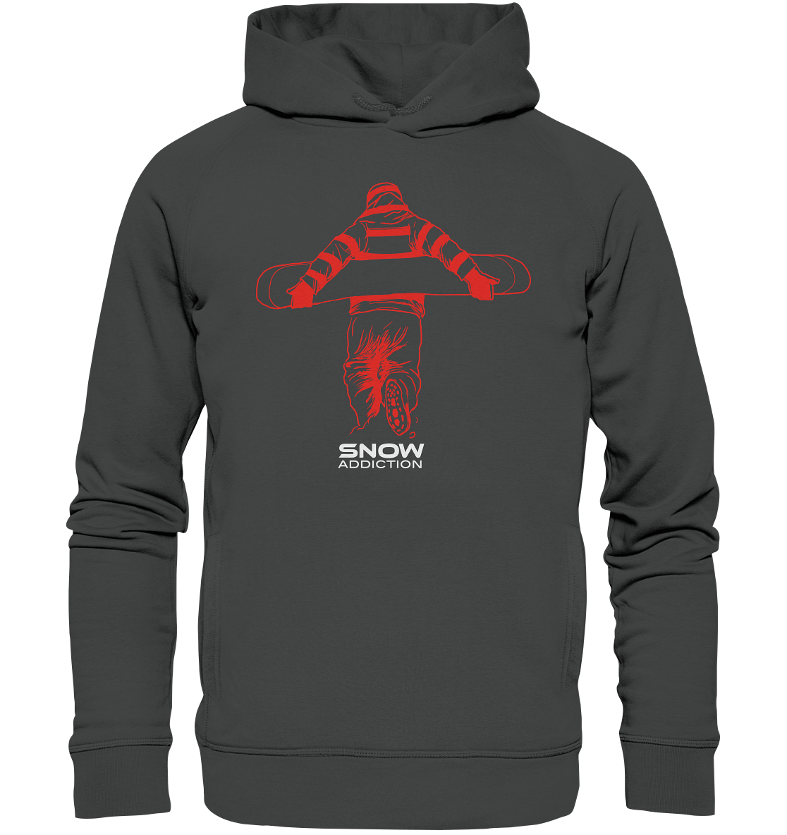 SNOW ADDICTION -Snowboarding Organic Fashion Reespray Hoodie