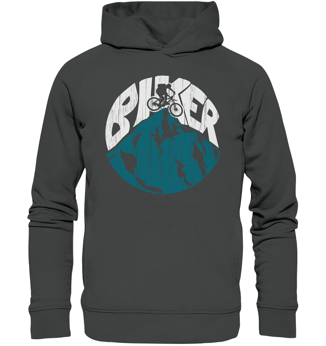 BIKER  - Mountain Biking Organic Fashion Reespray Hoodie