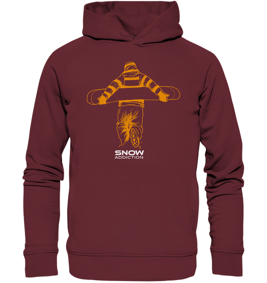 SNOW ADDICTION -Snowboarding Organic Fashion Reespray Hoodie