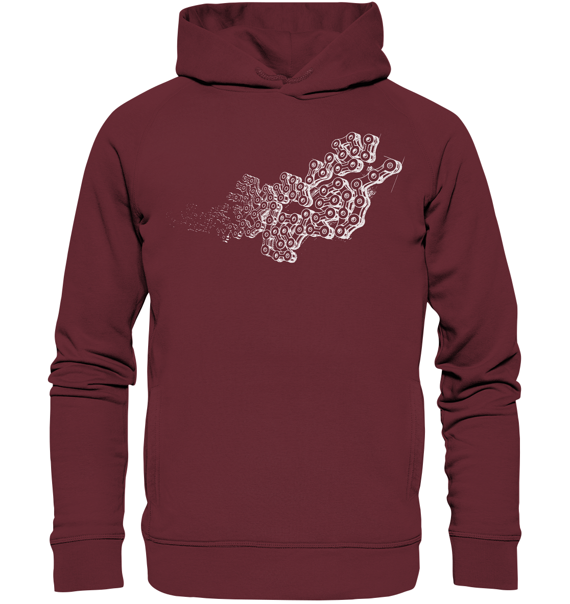 Chain LINKS  - Mountain Biking Unisex Organic Reespray Hoodie