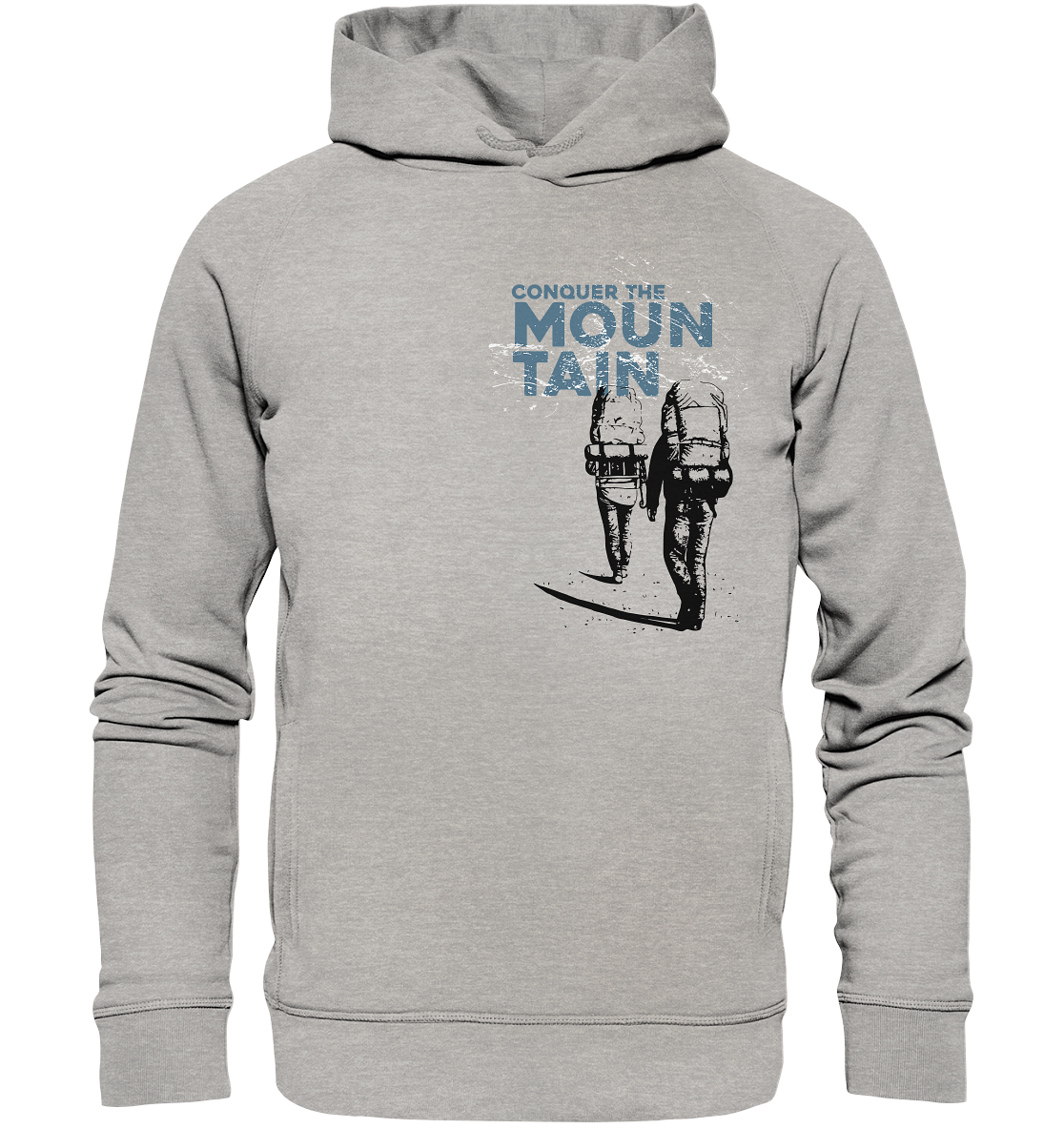 CONQUER THE MOUNTAIN -  Reespray Mountain Sports Organic Fashion Hoodie