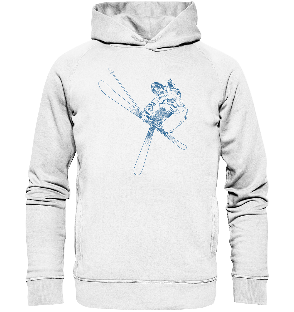 Freestyle SKIER - Skiing Unisex Organic Fashion Reespray  Hoodie