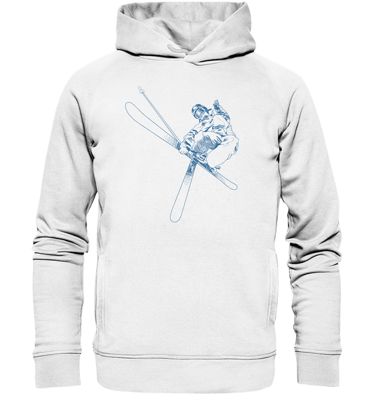 Freestyle SKIER - Skiing Unisex Organic Fashion Reespray  Hoodie