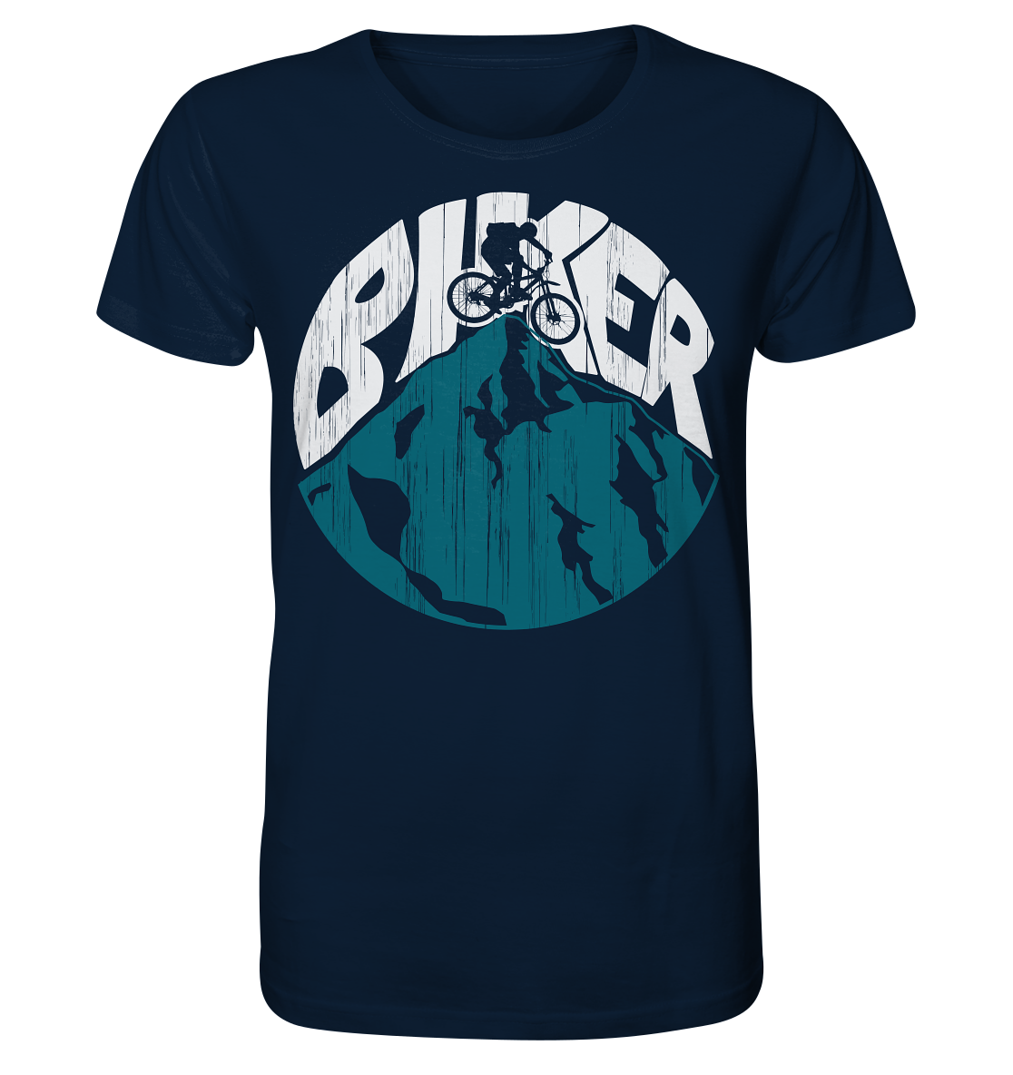 BIKER  - Mountain Biking Unisex Organic Reespray T-Shirt