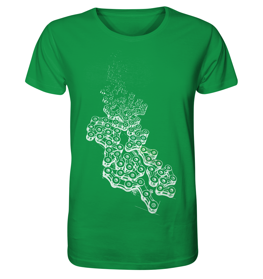 Chain LINKS - Mountain Biking Unisex Organic Reespray T-Shirt