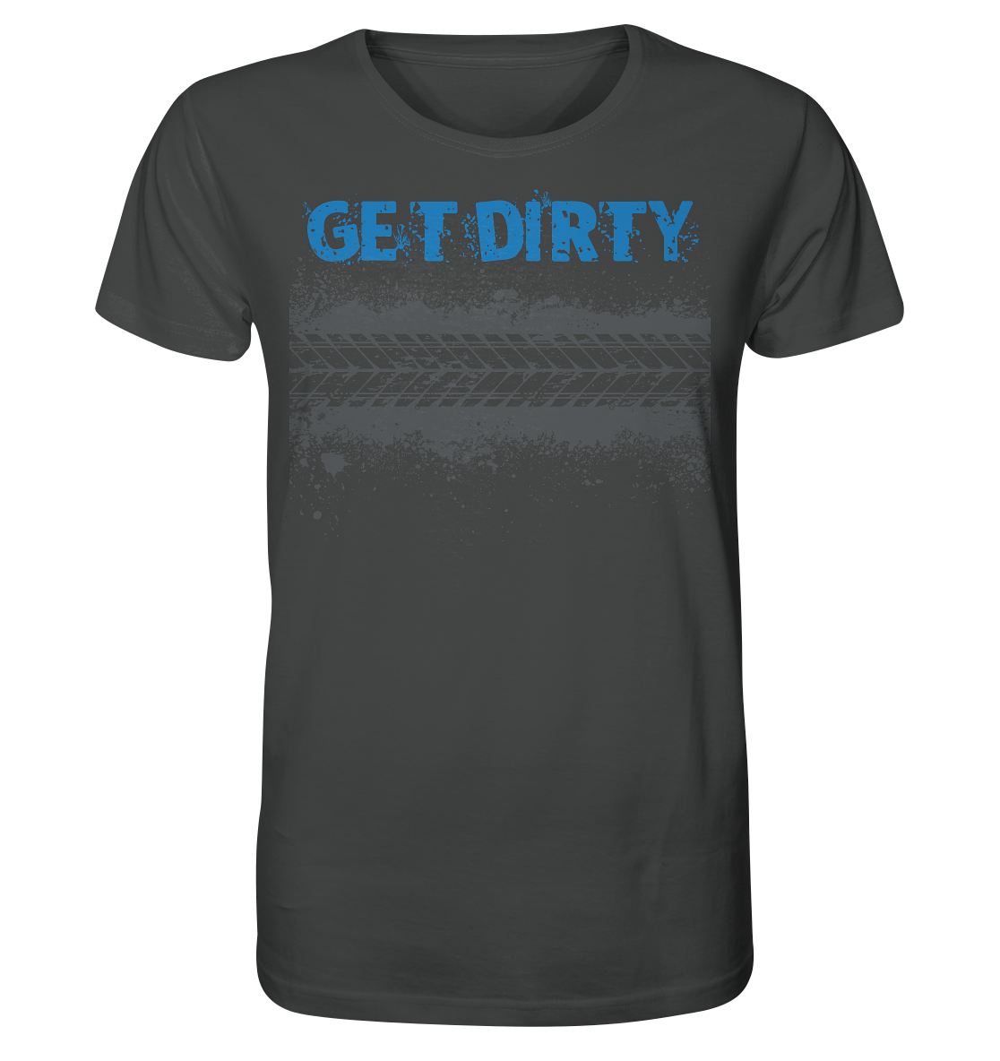 GET DIRTY TYRE - Mountain biking Organic Unisex Reespray T-Shirt