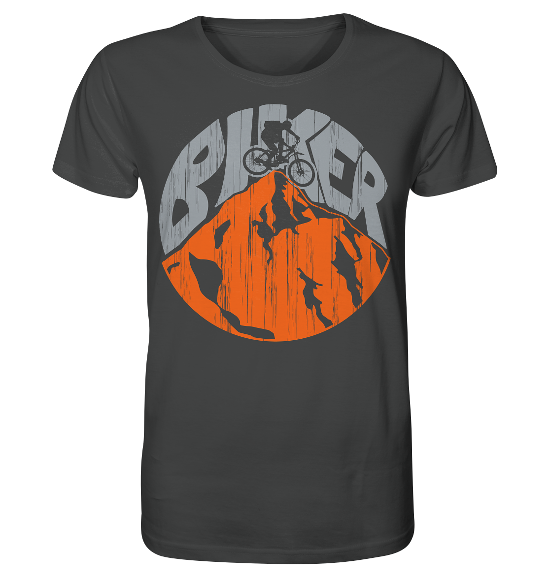 BIKER  - Mountain Biking Unisex Organic Reespray T-Shirt