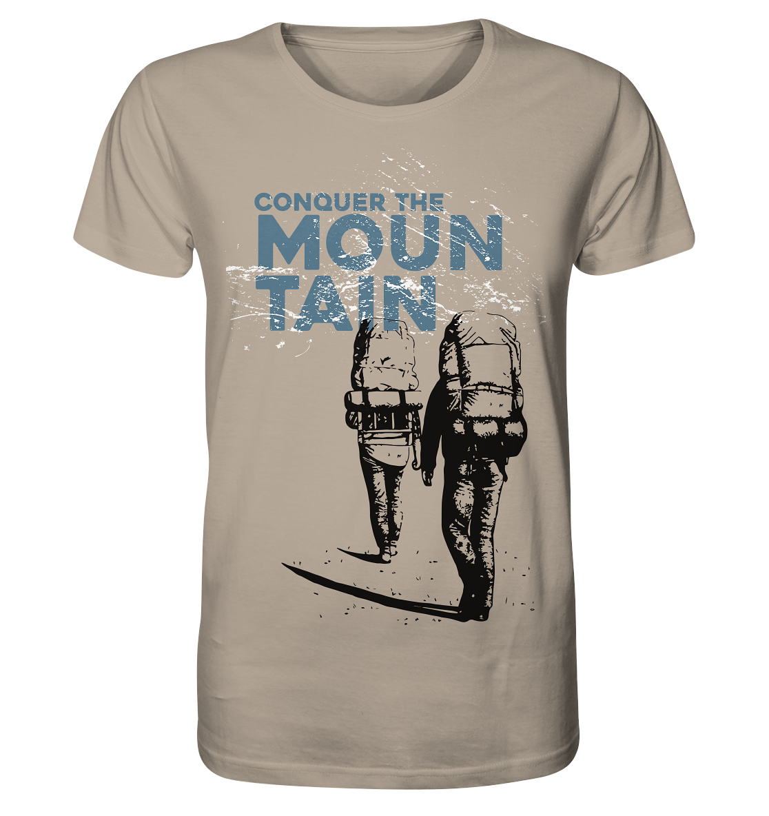 CONQUER THE MOUNTAIN  -  Mountain Sports Organic Fashion Reespray T-shirt